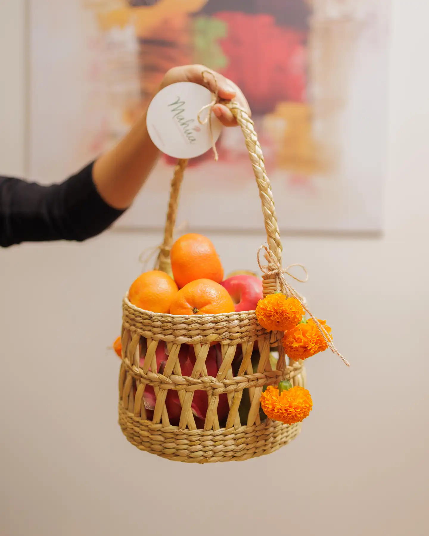 Mini Festive Fruit Basket 3 Mini Festive Fruit Basket - Image 3